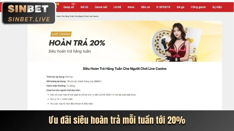 Ưu Đãi Casino Trực Tuyến FVE88